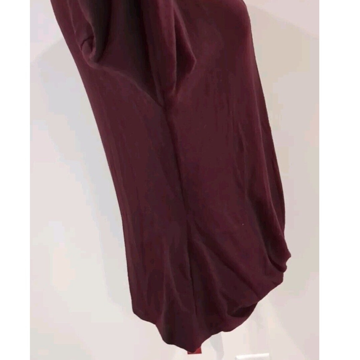 Jennifer Lopez Womens M Plum Twist Front Sweater Lightweight Turtleneck Preppy — image 6 of 8